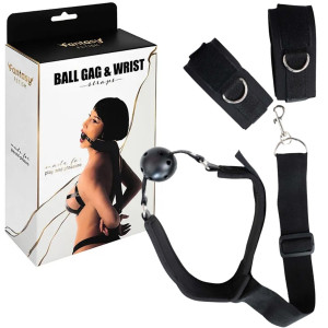 Breathable ball gag with adjustable straps
