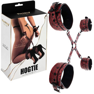 Luxury hogtie with wrist and ankle cuffs
