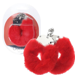 Heavy-duty Fluffy Handcuffs - Red