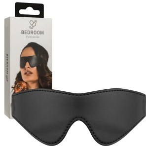 Bedroom Fantasies - Faux Leather Blindfold Black