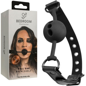 Bedroom Fantasies - Breathable Silicone Ball Gag Black