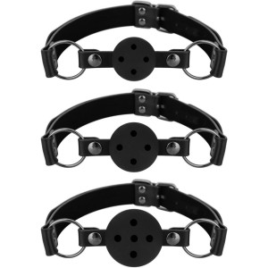 Bedroom Fantasies - Set of 3 Ball Gags Black