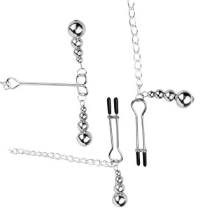 Bedroom Fantasies - Nipple and Clitoris Clamps Silver