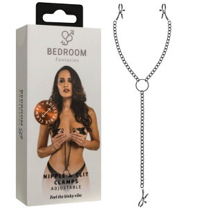 Bedroom Fantasies - Nipple & ClitoralClamps Black