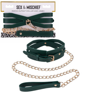 Cutout Collar And Leash