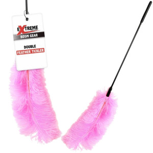Double Feather Tickler Pink