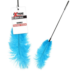 Double Feather Tickler Blue