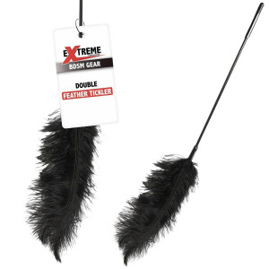 Double Feather Tickler Black