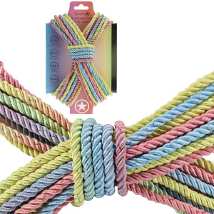 Polyester Bondage Rope - 32.8 ft / 10 m - Multicolor Pastel