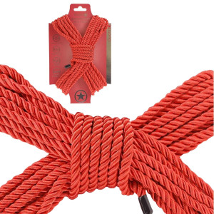 Polyester Bondage Rope - 32.8 ft / 10 m - Red