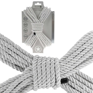Polyester Bondage Rope - 32.8 ft / 10 m - Silver