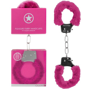 Pleasure Handcuffs Furry Pink