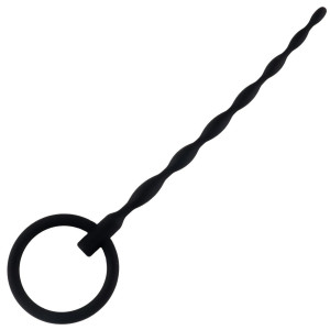 Dilator do cewki penisa - Penis Plug no. 01 - Czarny, Silikonowy - B Series