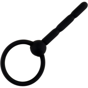 Dilator do cewki penisa - Penis Plug no. 03 - Czarny, Silikonowy - B Series