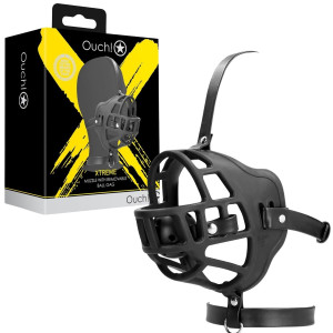 Muzzle with Removable Ball Gag - Black
