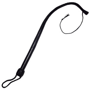 Długi pejcz do BDSM - Turkish Knot 60 cm - Czarny - Prowler