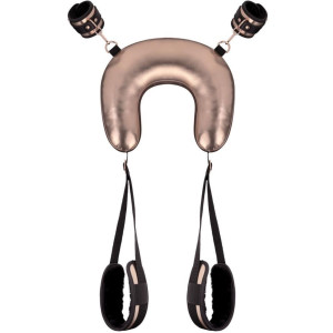 Kajdanki na ręce i kostki z poduszką - Sling Restraint Set - Złoty - Rosy Gold