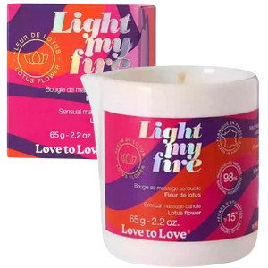 LIGHT MY FIRE - MASSAGE CANDLE - LOTUS FLOWER 65G / 2.2OZ.