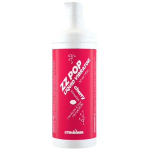 Lubrykant smakowy do zabaw oralnych - ZZ POP LIQUID VIBRATOR CHERRY 30 ML - efekt wibracji, CRUSHIOUS