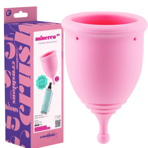 Kubeczek menstruacyjny - MINERVA XS - oraz środek czyszczący, CRUSHIOUS