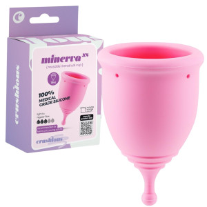 Kubeczek menstruacyjny - MINERVA XS - Różowy , CRUSHIOUS
