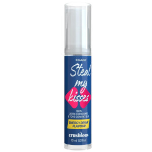 Lubrykant do seksu oralnego - STEAL MY KISSES ENERGY DRINK 10 ML - jadalny, smakowy, wegański - CRUSHIOUS