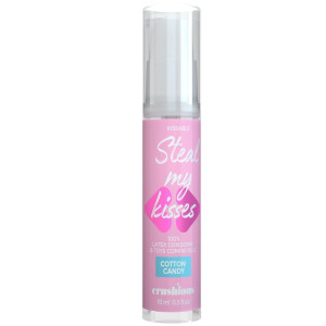 Lubrykant do zabaw oralnych - STEAL MY KISSES COTTON CANDY 10 ML - smakowy, jadalny, wegański - CRUSHIOUS