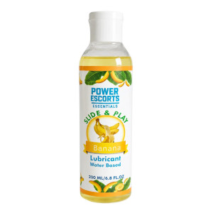 Power Escorts - DR10 - Banana Water-Based Lubricant 200ml – Slide & Play Personal Lube