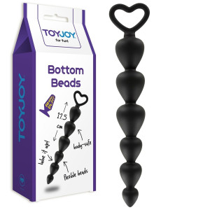 Sonda analna z uchwytem na palec, Czarna - ToyJoy