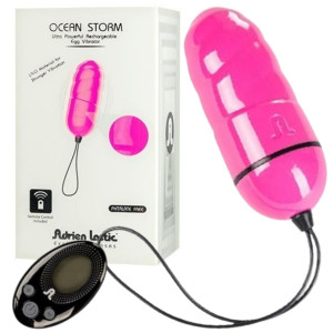 Adrien Lastic - Ocean Storm.Pink + LRS - Wibrujące jajeczko na pilota
