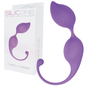 Toyz4Lovers PALLINE TRIGGER - Kulka gejszy z końcówką, Fioletowa