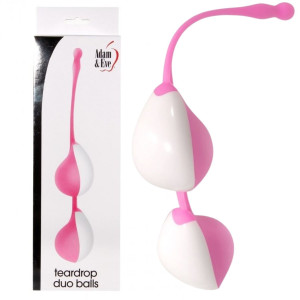 TEARDROP DUO BALLS PINK - Elegancka kulka gejszy