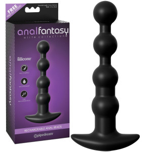 Pipedream Anal Beads Kulki analne z wibracjami - na USB, Czarne