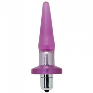 Toyz4Lovers ANAL PLUG W/ ON/OFF Korek analny - wąski z wibracjami, Fioletowy
