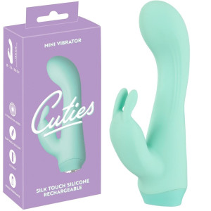 Wibrator łechtaczkowy Mini silikonowy zielony 13,6 cm stymulujący punkt g Cuties