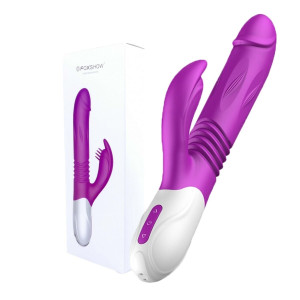 Wibrator posuwisty łechtaczkowy Usb silikonowy fioletowy 24 cm wodoodporny Boss Series