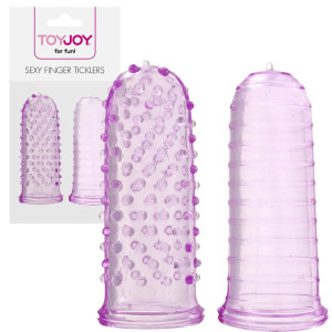ToyJoy SEXY FINGER TICKLERS - Stymulatory łechtaczki z wypustkami - na palec