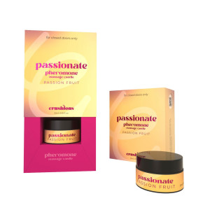 CRUSHIOUS PASSIONATE MASSAGE CANDLE WITH PHEROMONES AND PASSION FRUIT SCENT 20ML