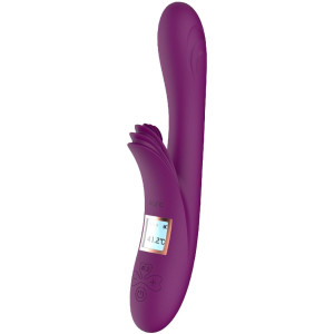 Fioletowy wibrator króliczek lilo Usb - Gotowe silikonowy 23 cm podgrzewany Boss Series