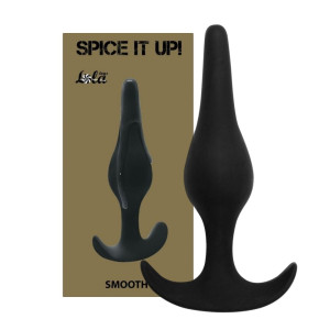 Korek analny Spice It Up silikonowy czarny 11 cm dyskretny wodoodporny Lola Toys