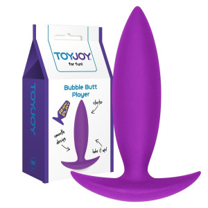 Korek analny Bubble Butt Player Starter silikonowy fioletowy 10 cm dyskretny ToyJoy