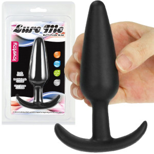 Korek analny silikonowy Lure Me czarny 13,2 cm dyskretny wodoodporny lovetoy