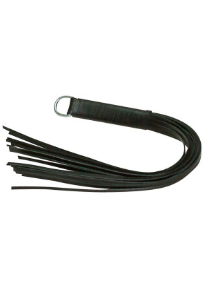 Pejcz do erotycznych zabaw BDSM - czarny, 45 cm - ZADO