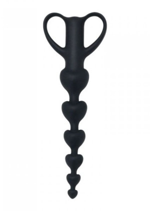 Toyz4Lovers Timeless Koraliki analne z uchwytem - progresywne, Czarne