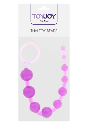 ToyJoy THAI TOY BEADS - Koraliki analne - progresywne, Fioletowe