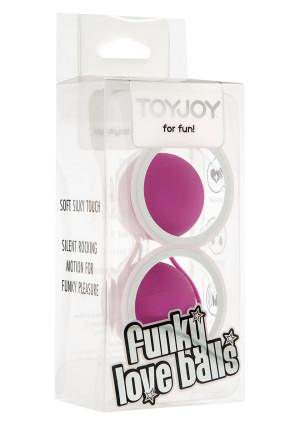 ToyJoy FUNKY LOVE BALLS  - Fioletowe kulki gejszy