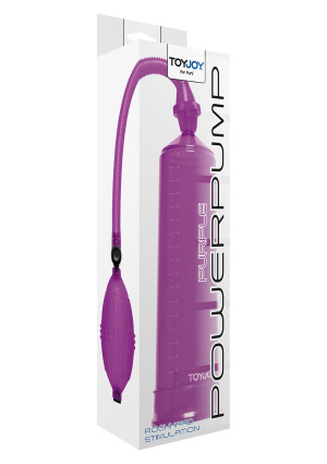 ToyJoy POWER PUMP PURPLE - Fioletowa Klasyczna pompka do penisa