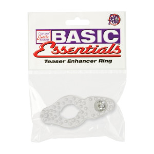 Calexotics BASIC ESSENTIALS ENHANCER RING - Pierścień erekcyjny z wypustkami, Biały