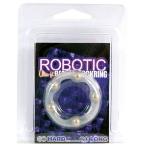 ROBOTIC BEADED COCKRING - Pierścień erekcyjny, TPR