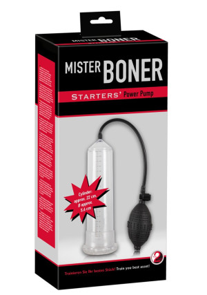 You2Toys Mister Boner Pump - przezroczysta pompka do penisa z gruszką